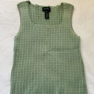 Lauren Ralph Lauren Mint Green Sleeveless Sweater/Vest Size M